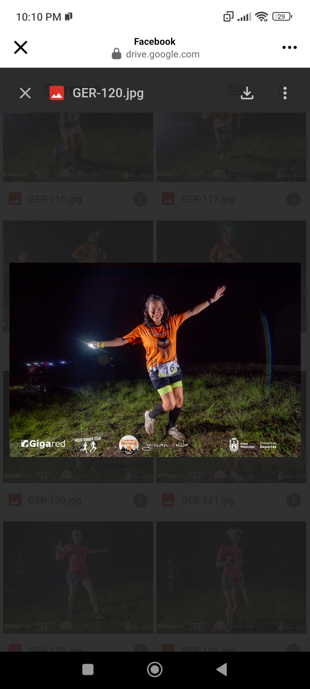 imagen participante carrera