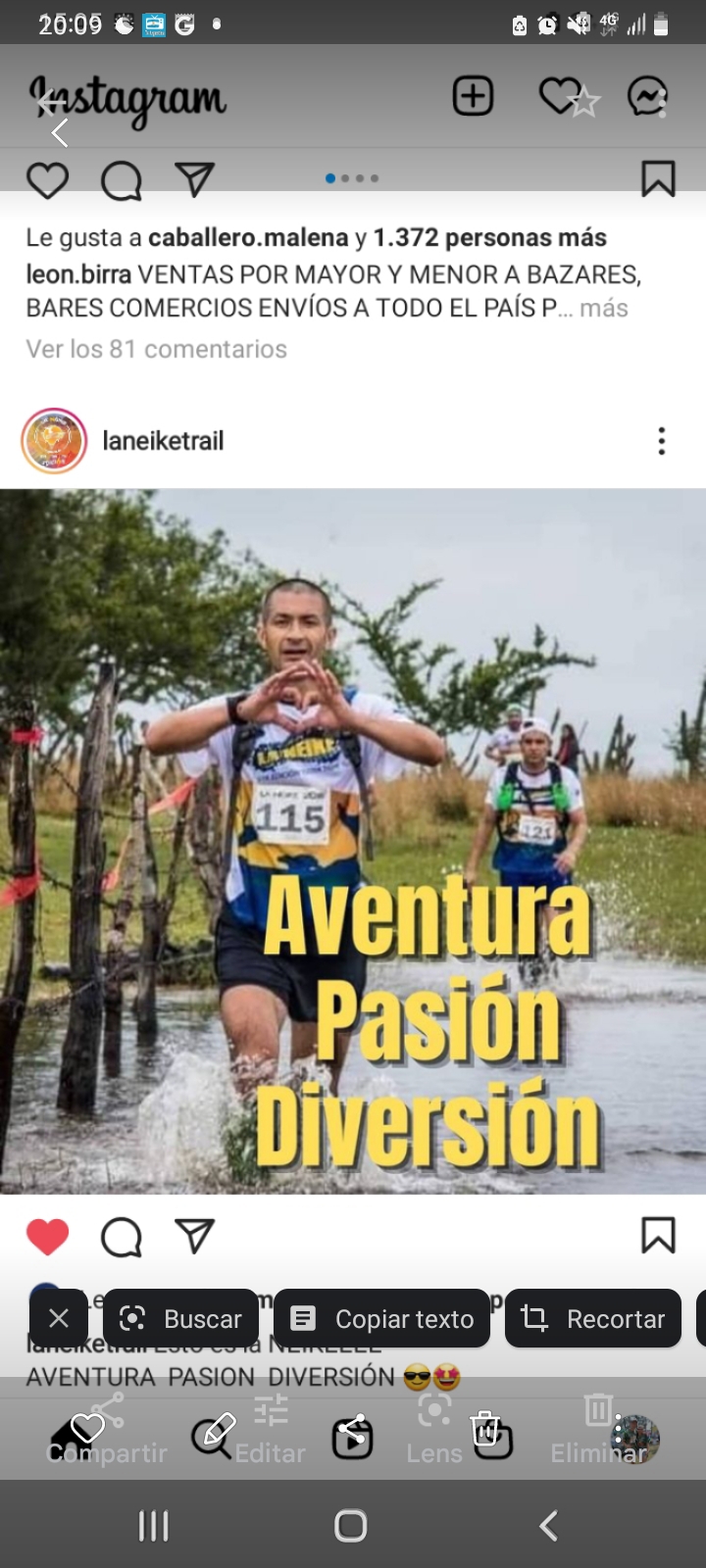 imagen participante carrera