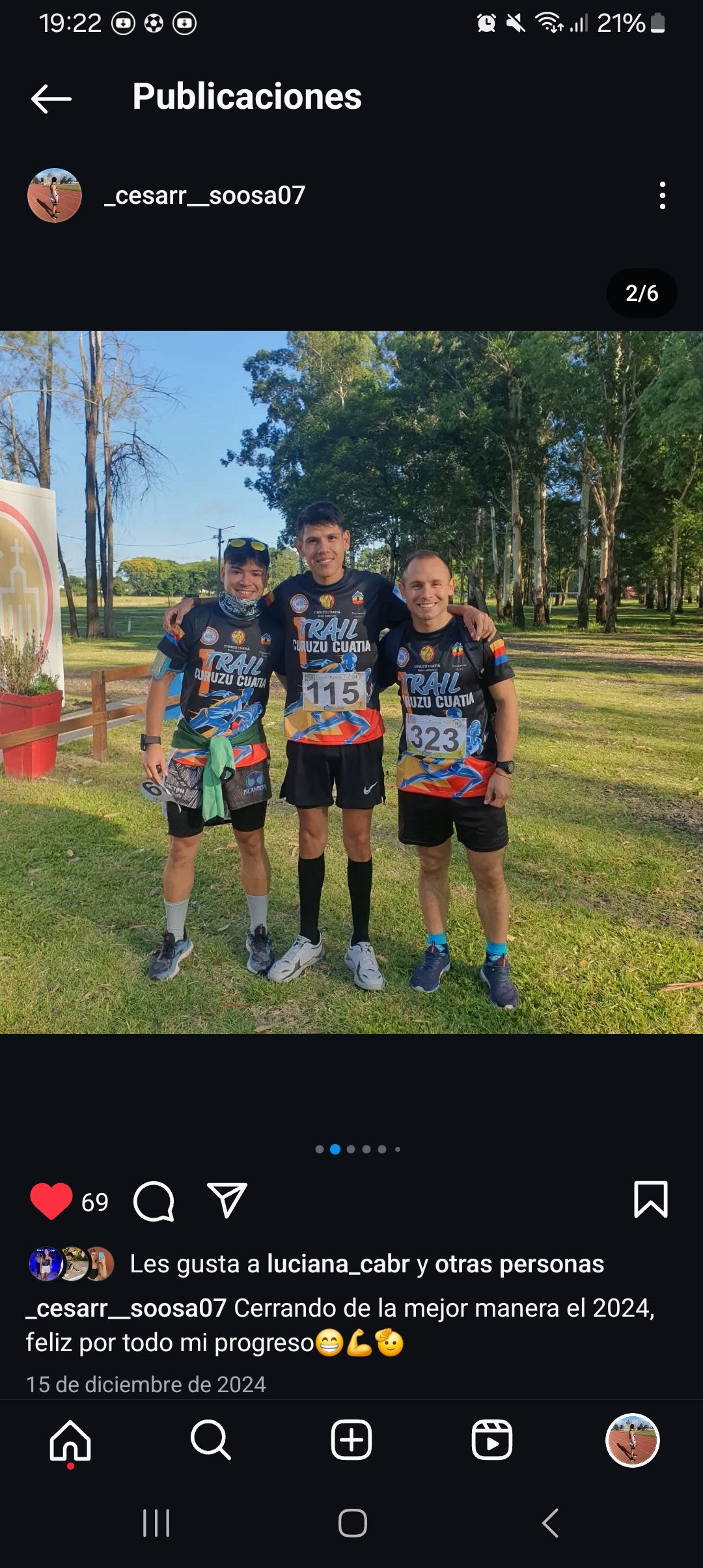 imagen participante carrera