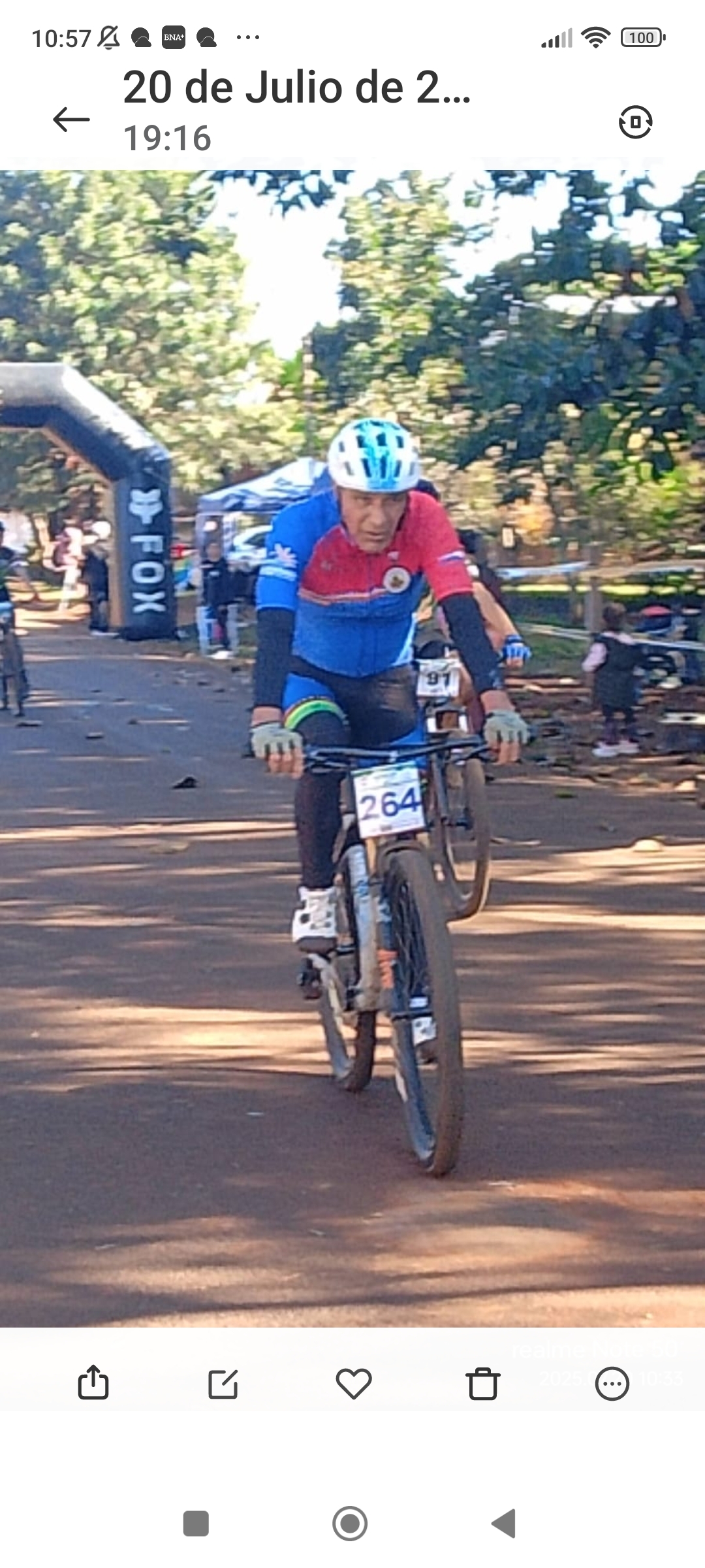 imagen participante carrera