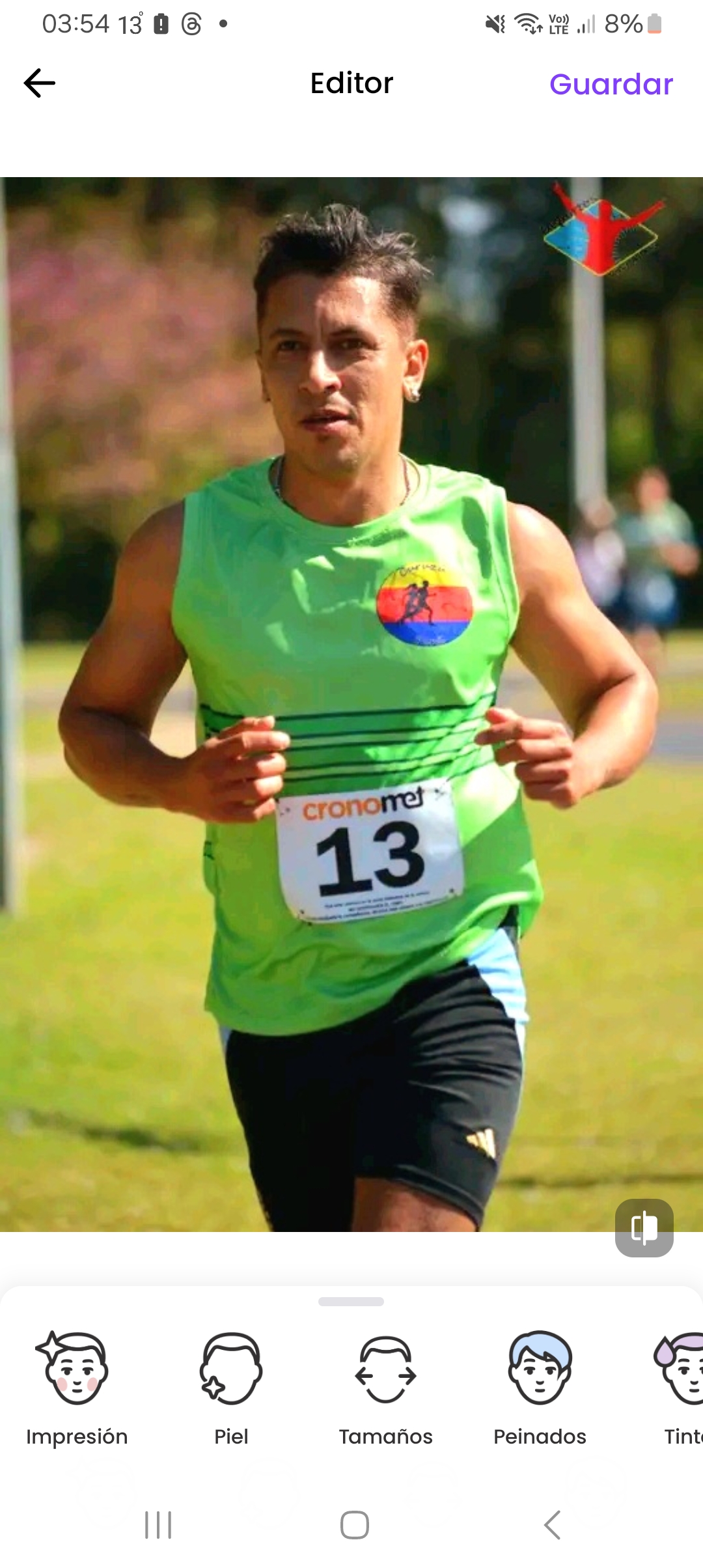 imagen participante carrera